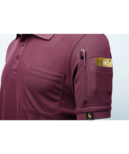ZITY Men's Polo Shirt Short Sleeve 3 Button Loose Fit Golf Shirt-ZPK007931 | Zitysports