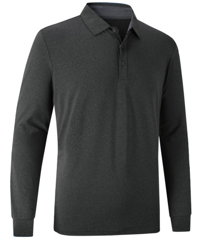 ZITY Men's 3 Button Quick Dry Long Sleeve Performance Polo Shirt-ZPK007158 | Zitysports