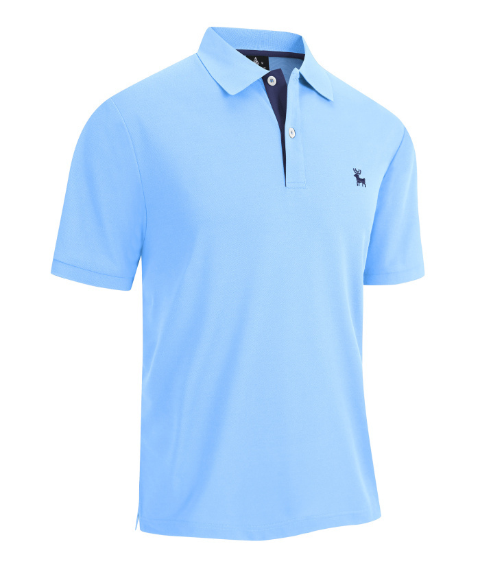 ZITY Men's Short Sleeve Moisture Wicking Athletic Golf Polo Shirt-CUMPO01637|Zitysports