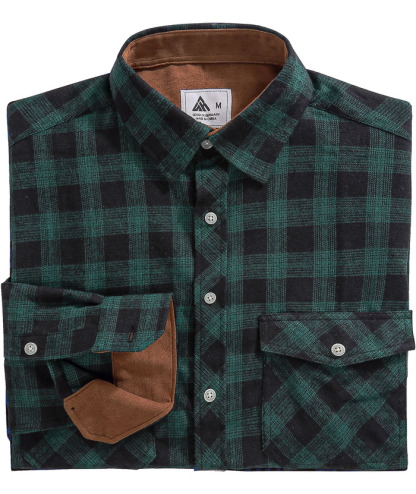 ZITY Men's Plaid Button Up Shirt with Flap Pocket Spring Fall Top-ZPK006565 | Zitysports