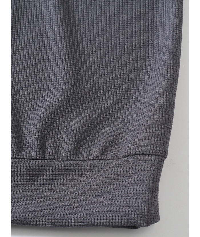 ZITY Men's Stand Collar Solid Color Long Sleeve Sweatshirt-DUMHD04896 | Zitysports