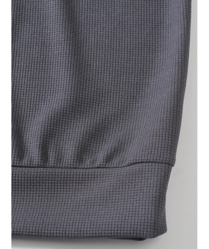 ZITY Men's Stand Collar Solid Color Long Sleeve Sweatshirt-DUMHD04896 | Zitysports