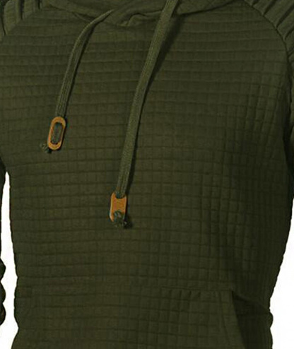 ZITY Men's Fashion Solid Color Casual Slim Fit with Kangaroo Pocket Hoodie-DUMFH05019|Zitysports