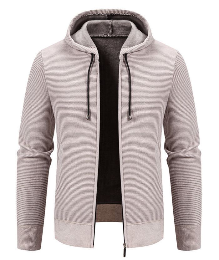 ZITY Men's Casual Warm Fleece Lined Zip Up Hooded Slim Fit Hoodie-DUMCO05038|Zitysports