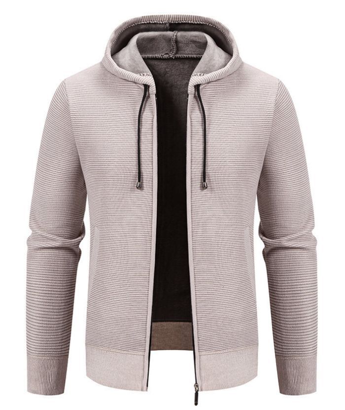 ZITY Men's Casual Warm Fleece Lined Zip Up Hooded Slim Fit Hoodie-DUMCO05038|Zitysports