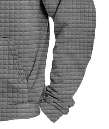 ZITY Men's Trendy Fashion Waffle Knit Sweatshirt Hoodie-DUMFH04886|Zitysports
