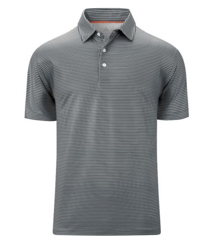 ZITY Men's Button Up Stripe Polo Shirt-CFMPO00062