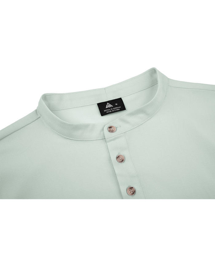 ZITY Men's Dri Fit Summer Henley T-Shirt-CUMSS01288