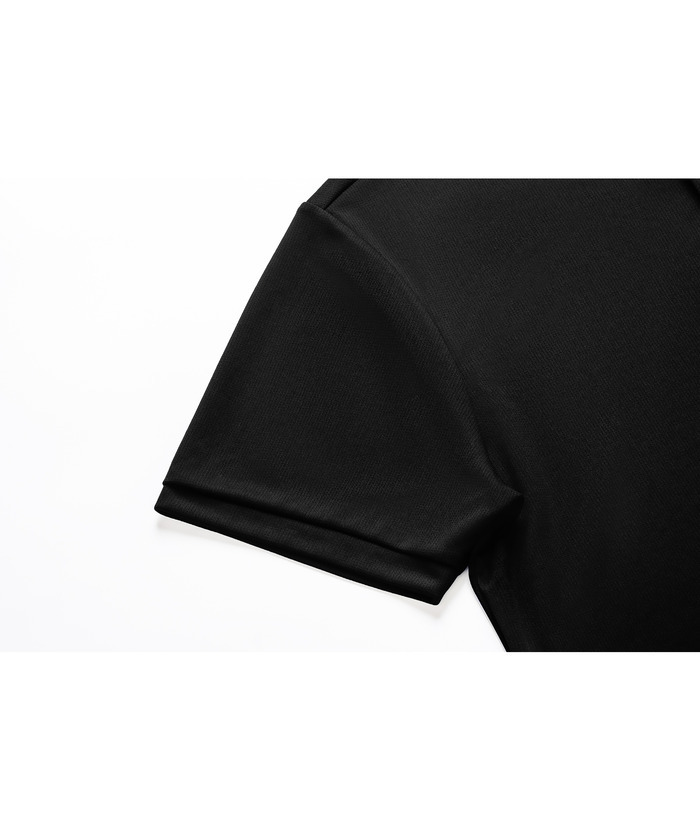 ZITY Men's Dri Fit Button Up Summer T-Shirt-CUMSS01366