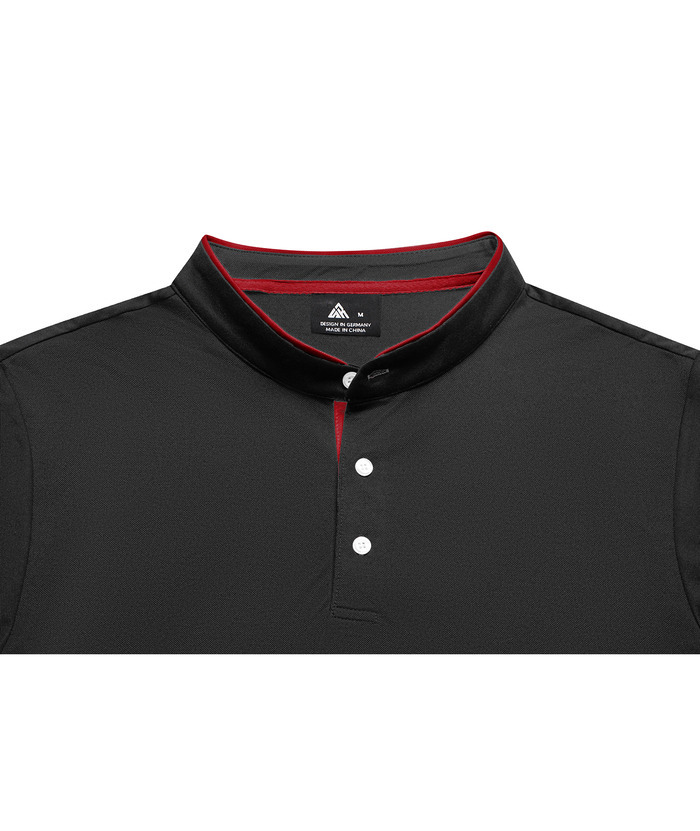 ZITY Men's Dri Fit Button Up Summer T-Shirt-CUMSS01094