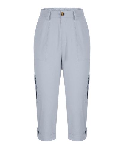 ZITY Women's Solid Color Multi Pocket Three Quarter Pant-DUWCS06170