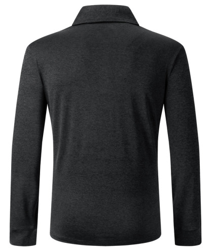 ZITY Men's Long Sleeve Quick Dry Sports Golf Tennis Polo Shirt-ZPK004673 | Zitysports