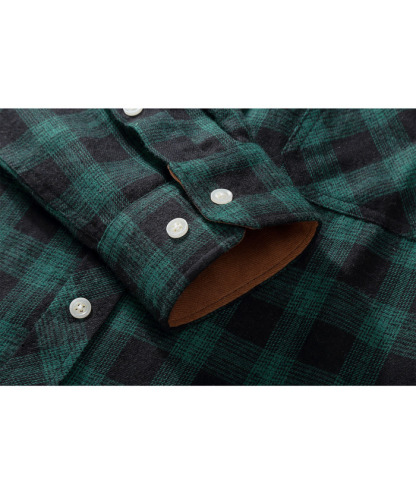ZITY Men's Plaid Button Up Shirt with Flap Pocket Spring Fall Top-ZPK006565 | Zitysports