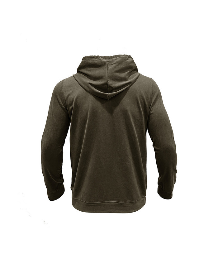 ZITY Men's Solid Chest Pockets Button Hoodie-DUMHD04858 | Zitysports