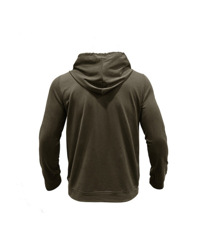 ZITY Men's Solid Chest Pockets Button Hoodie-DUMHD04858 | Zitysports