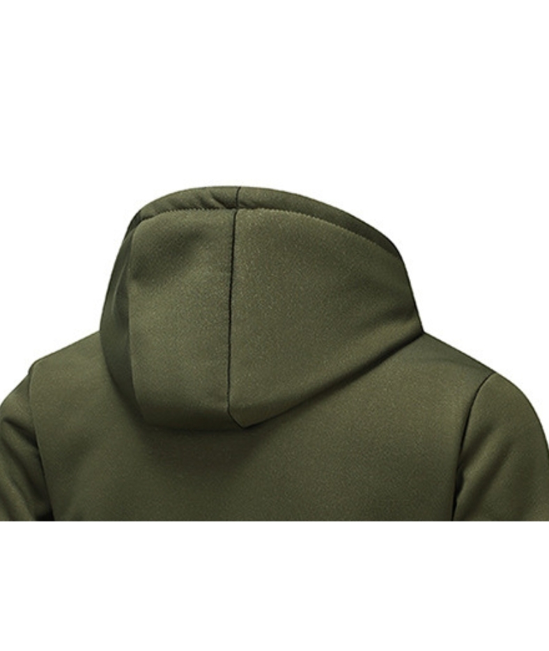 ZITY Men's Fleece Jacket Side Pocket with Zipper Casual Hoodie-DUMFH04877 | Zitysports
