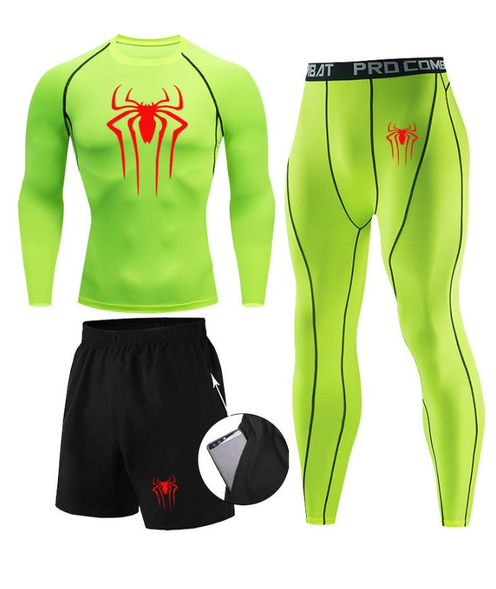 ZITY Men's Dri Fit Three Piece Compression Suit-DUMTR05987