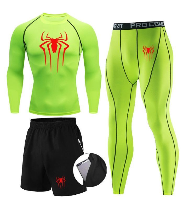 ZITY Men's Dri Fit Three Piece Compression Suit-DUMTR05987