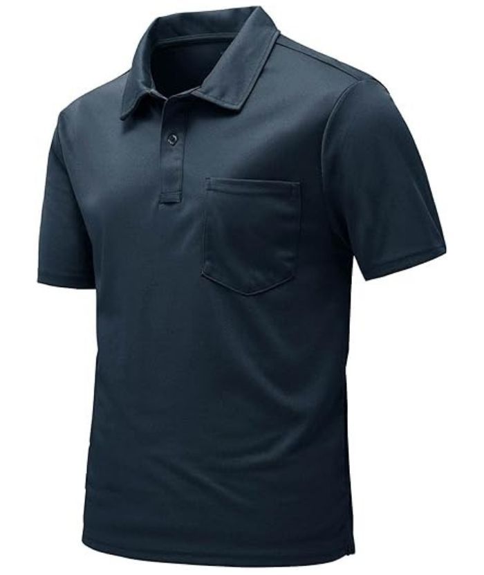 ZITY Men's Button Up Quick Dri Casual Polo Shirt-CEMPO03494