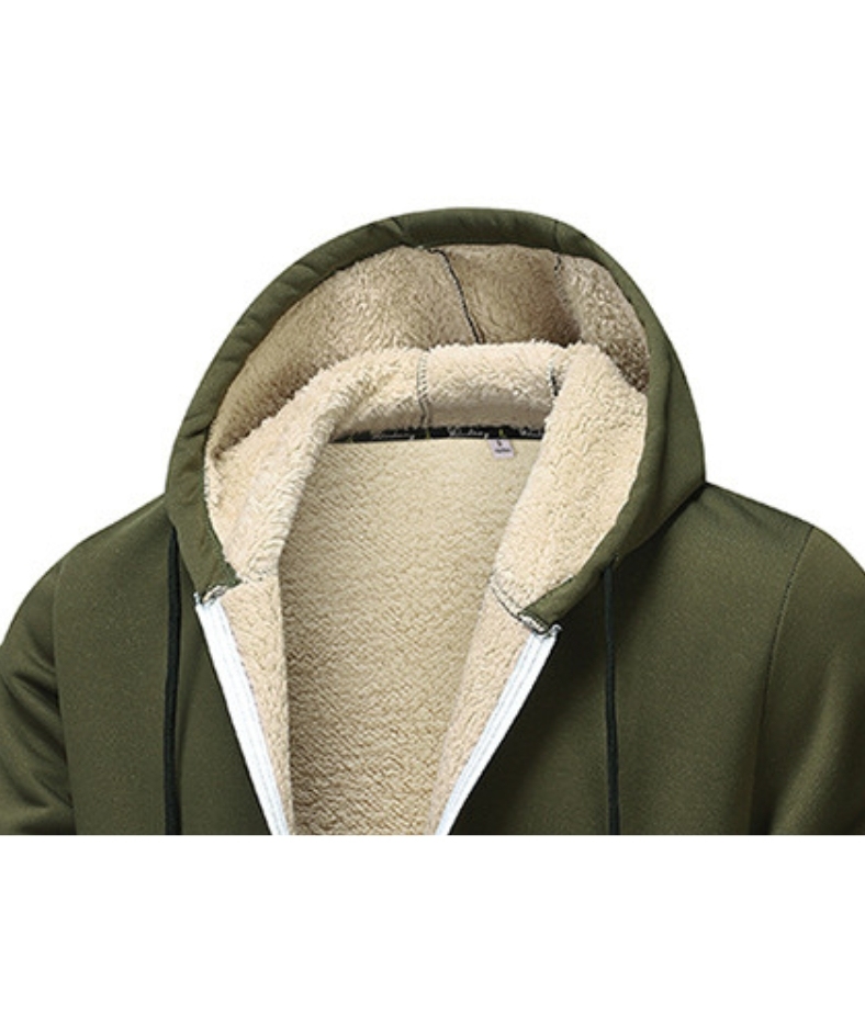 ZITY Men's Fleece Jacket Side Pocket with Zipper Casual Hoodie-DUMFH04877 | Zitysports
