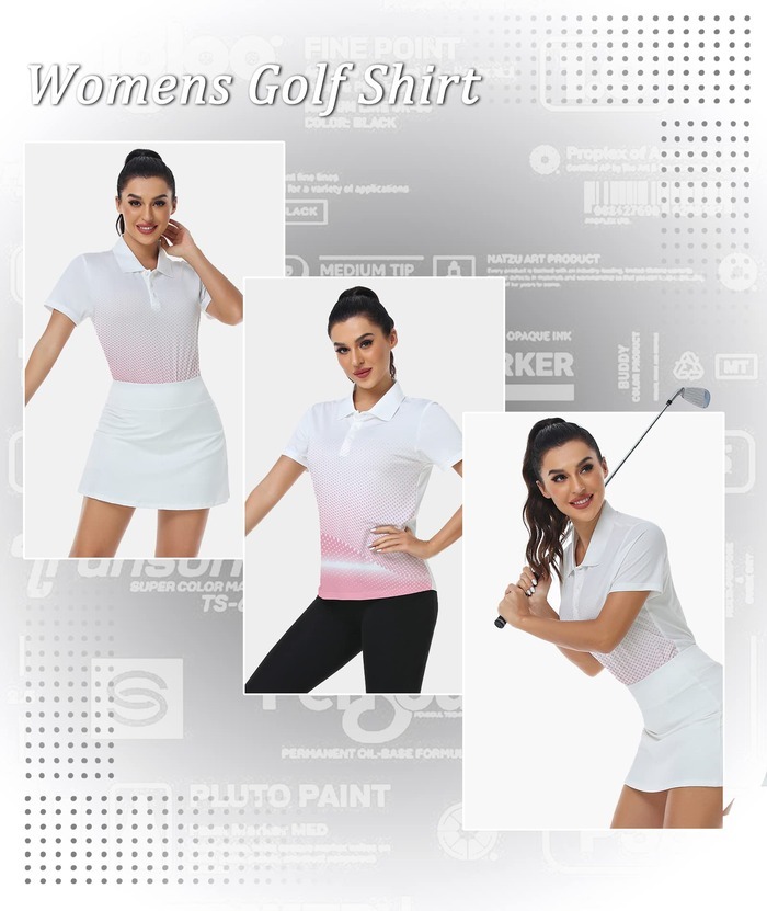 ZITY Women's Tennis Button-Up Short Sleeve Fast Dry Polo Shirt-ZPK001220 | Zitysports