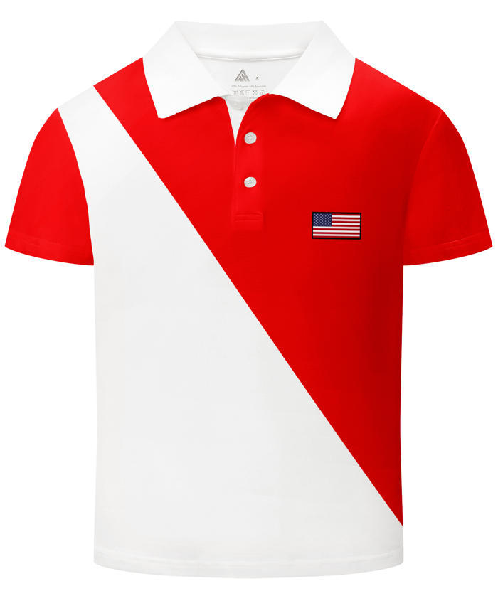 ZITY Kid's Summer Color Block Dri Fit Golf Polo Shirt-CUBPO02402
