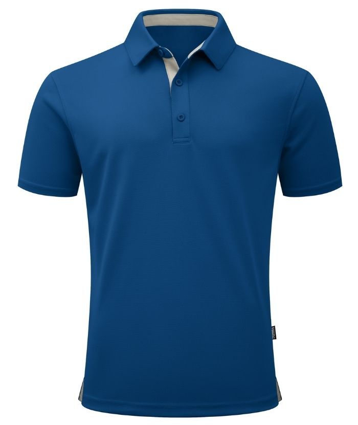 ZITY Men's Button Up Slim Fit Polo Shirt-CUMPO05188