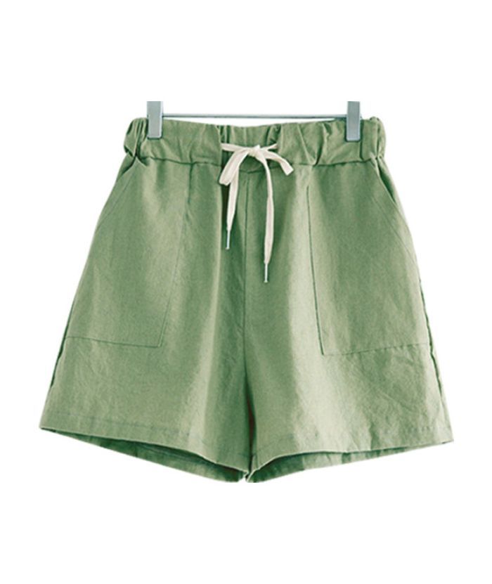ZITY Women's Elegant Leisure Plus Size Summer Elastic Wide Leg Shorts