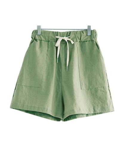 ZITY Women's Elegant Leisure Plus Size Summer Elastic Wide Leg Shorts