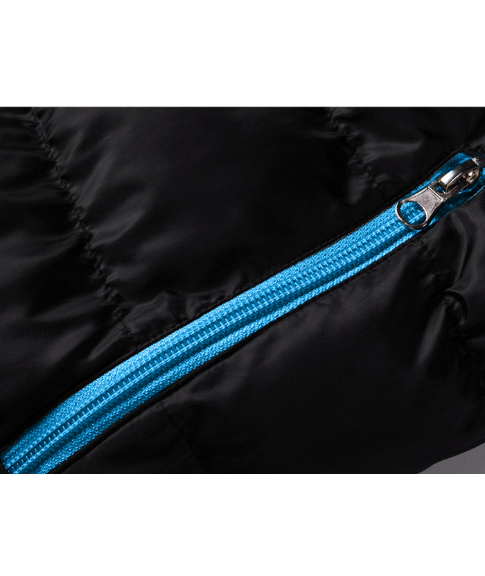 ZITY Men's Full Zipper Stand Collar Puffer Jacket- DUMFC05559