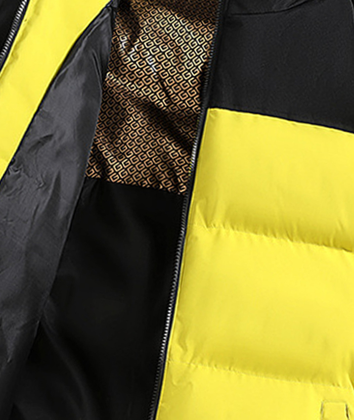 ZITY Men's Casual Full Zip Up Stand Collar Puffer Jacket- DUMFC05561