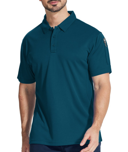 3 Pack Men's Button Up Dri Fit Sports Polo Shirt-CZUHE00101