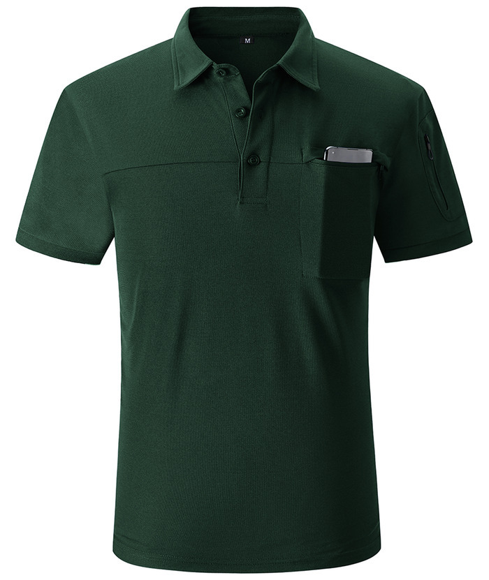 ZITY Men's Slim Fit Side Pocket Polo Shirt-APOH700020