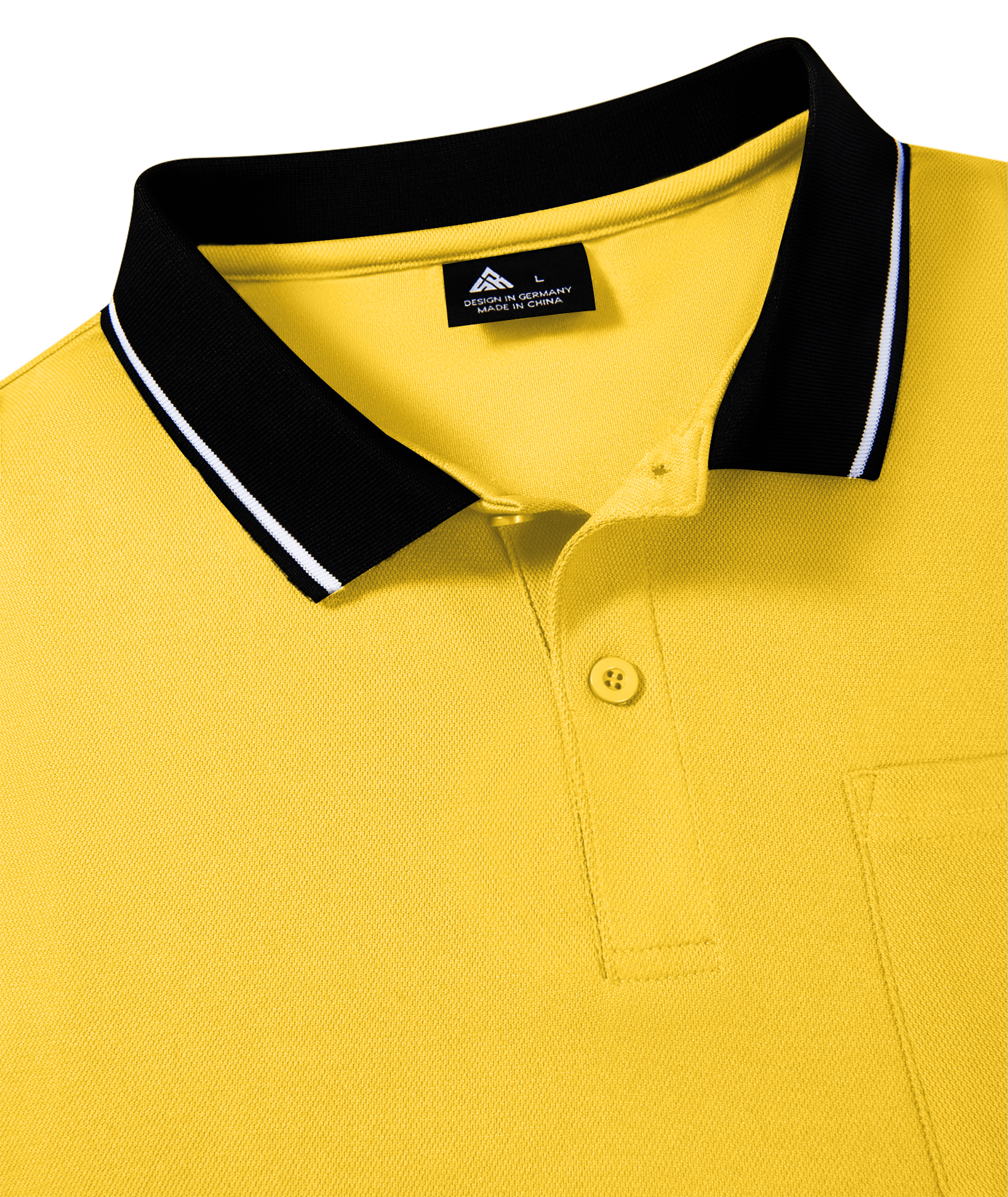 ZITY Men's Contrast Collar Slim Fit Polo Shirt-CUMPO05144