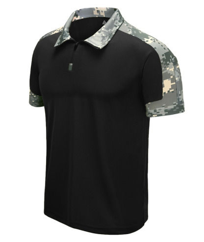 ZITY Men's Short Sleeve Quarter Zip Quick Dry Golf Polo Shirt-ZPK000591 | Zitysports