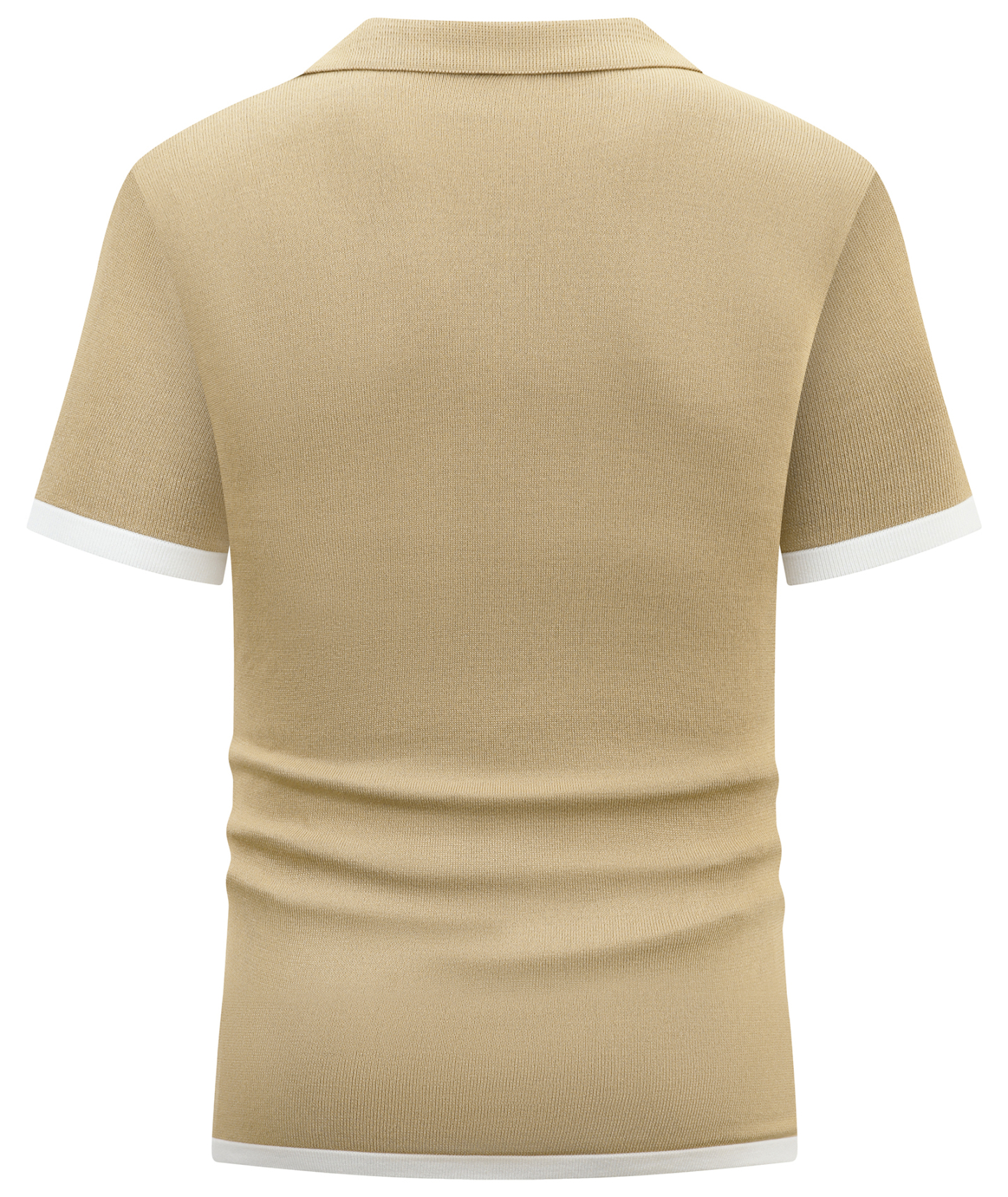 ZITY Men's Button Down Knitted Stripe Dry Fit Casual Polo Shirt-CUMPO01701 | Zitysports