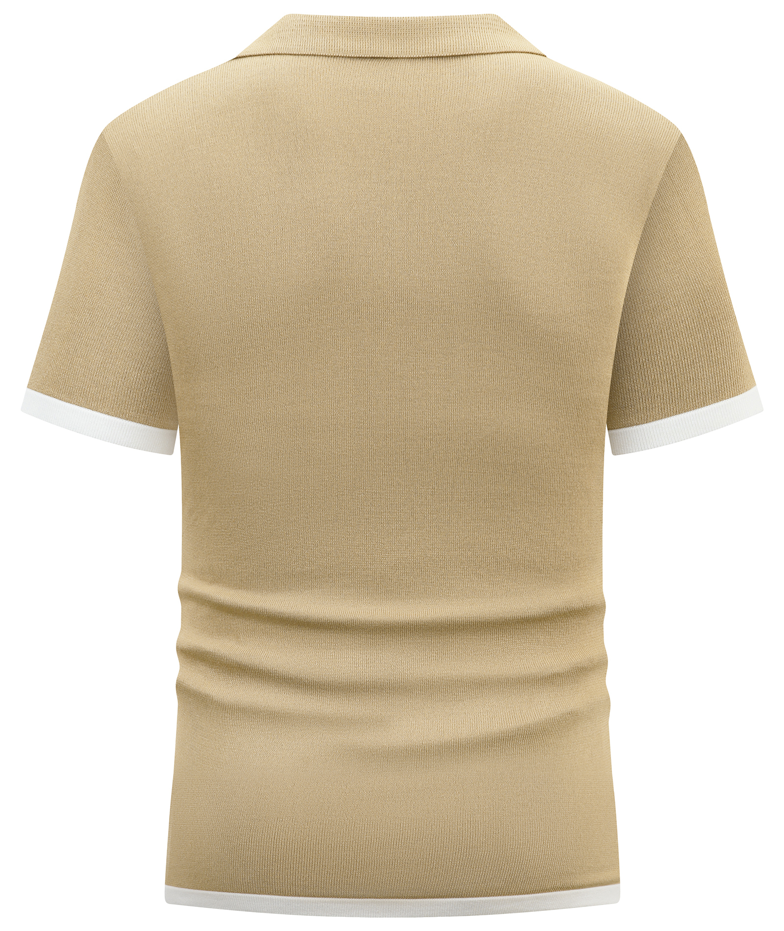 ZITY Men's Button Down Knitted Stripe Dry Fit Casual Polo Shirt-CUMPO01701 | Zitysports