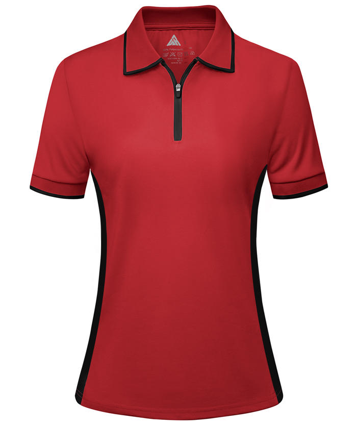 ZITY Women's Dri Fit Quarter Zip Golf Polo ShirtCUWPO01444