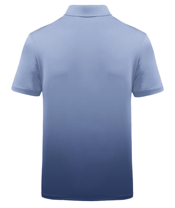 ZITY Men's Summer Dri Fit Gradient Golf Polo Shirt-CFMPO00034