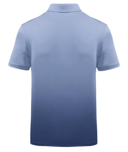 ZITY Men's Summer Dri Fit Gradient Golf Polo Shirt-CFMPO00034