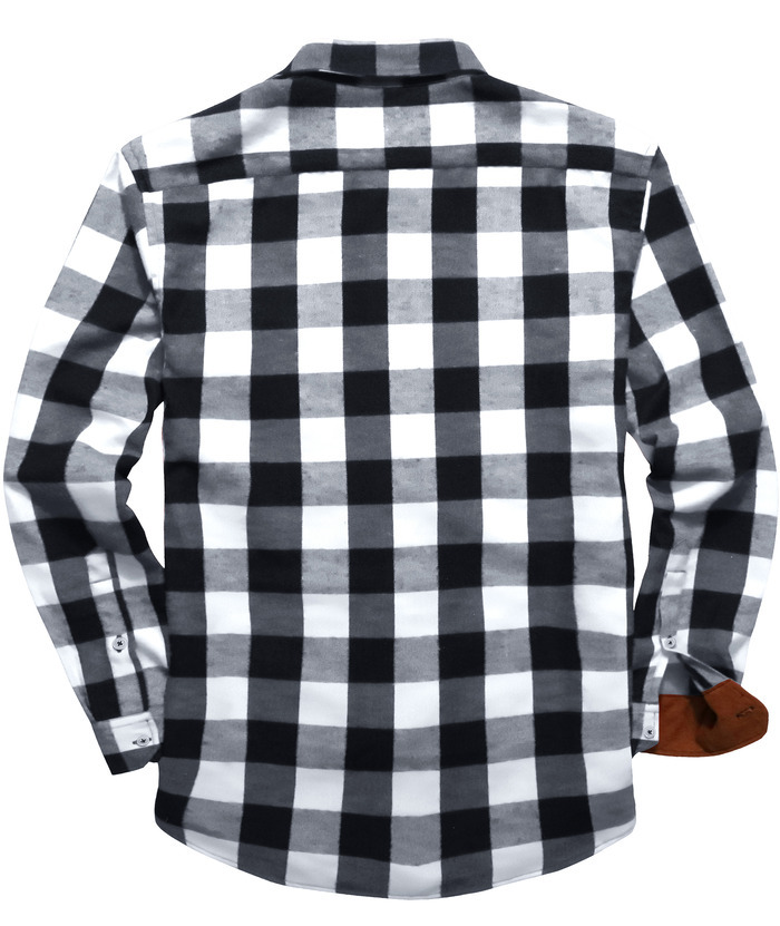 ZITY Men's Plaid Button Up Shirt with Flap Pocket Spring Fall Top-ZPK006565 | Zitysports