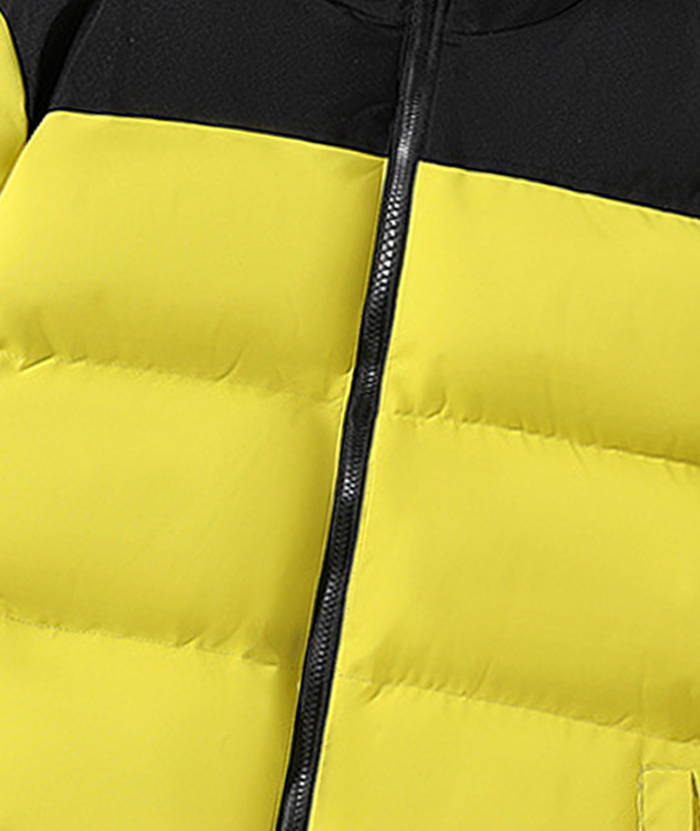 ZITY Men's Casual Full Zip Up Stand Collar Puffer Jacket- DUMFC05561