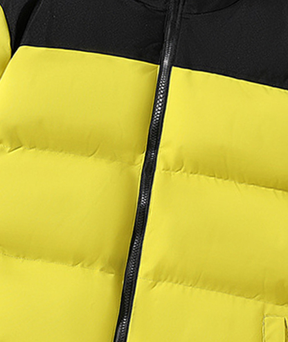 ZITY Men's Casual Full Zip Up Stand Collar Puffer Jacket- DUMFC05561