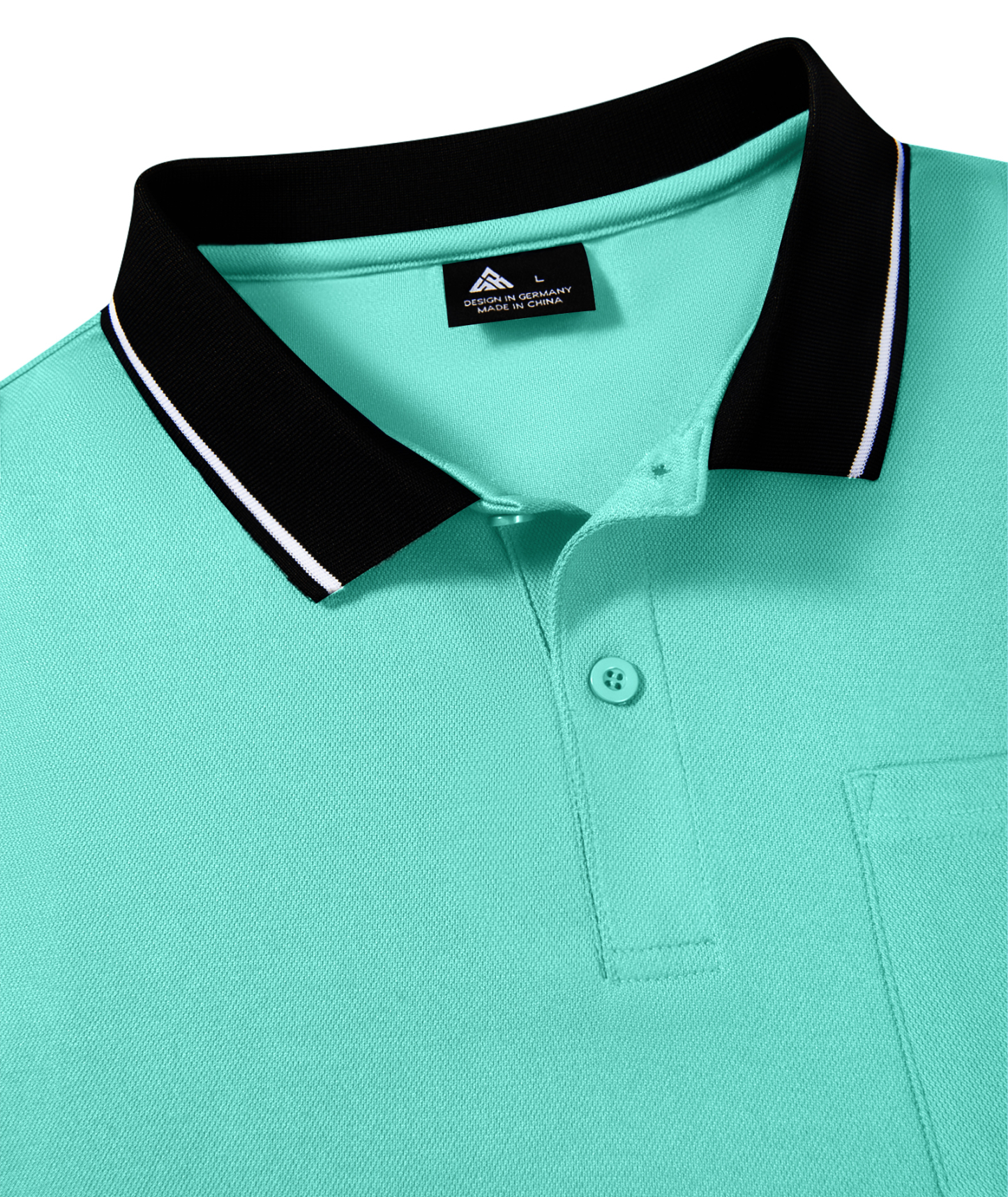 ZITY Men's Contrast Collar Slim Fit Polo Shirt-CUMPO05144