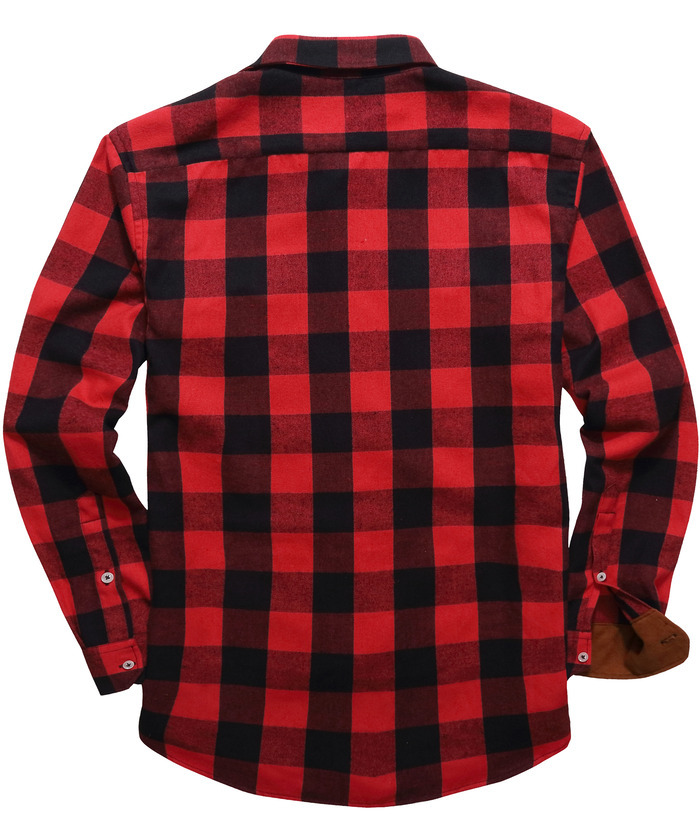 ZITY Men's Plaid Button Up Shirt with Flap Pocket Spring Fall Top-ZPK006565 | Zitysports