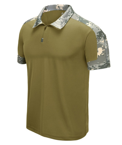 ZITY Men's Short Sleeve Quarter Zip Quick Dry Golf Polo Shirt-ZPK000591 | Zitysports