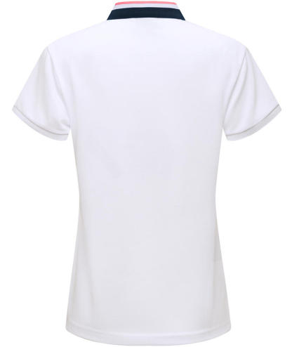 White slim fit casual polo - Women's breathable sports top