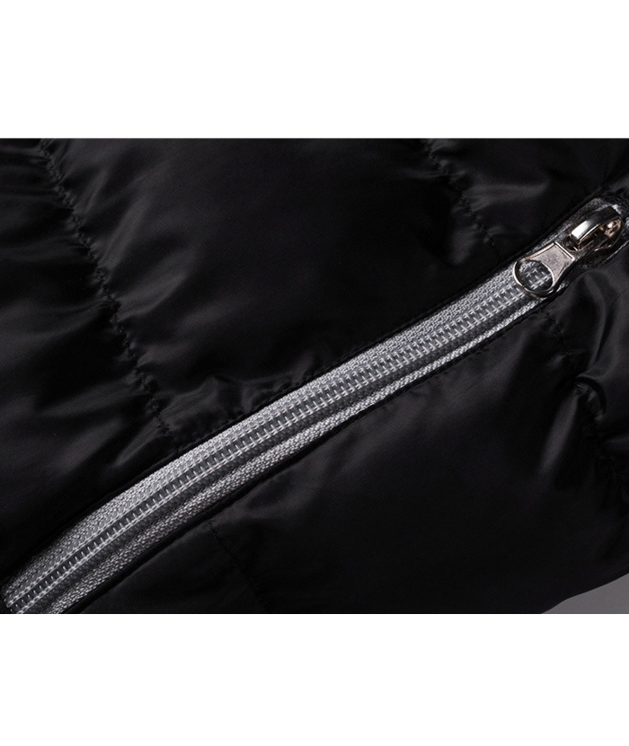 ZITY Men's Full Zipper Stand Collar Puffer Jacket- DUMFC05559