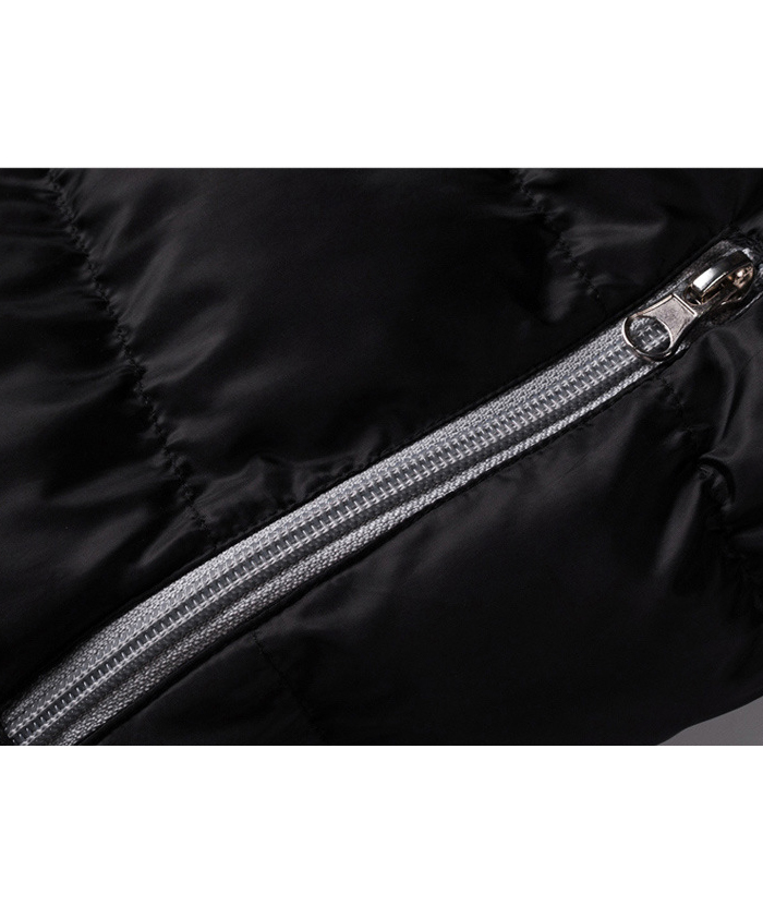 ZITY Men's Full Zipper Stand Collar Puffer Jacket- DUMFC05559