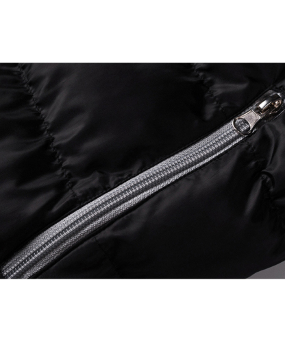 ZITY Men's Full Zipper Stand Collar Puffer Jacket- DUMFC05559